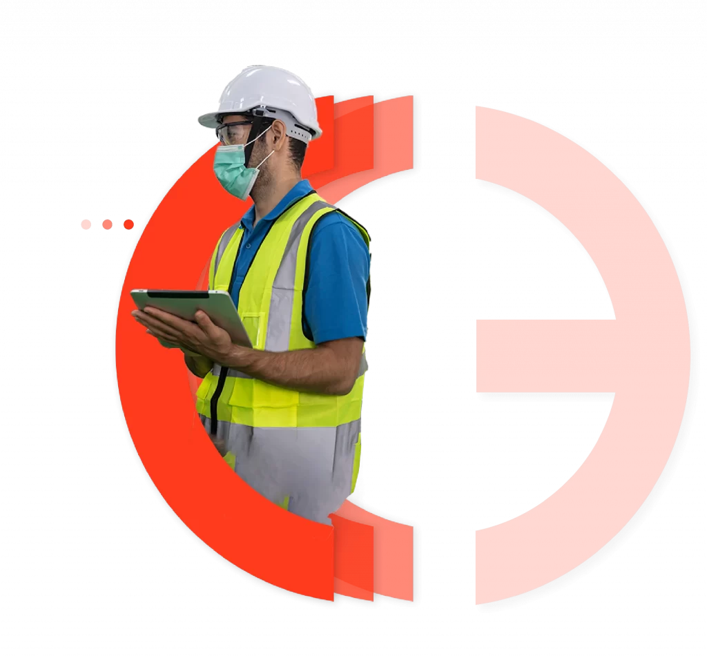 Trabajador con casco