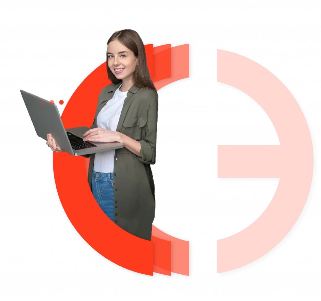Mujer con laptop